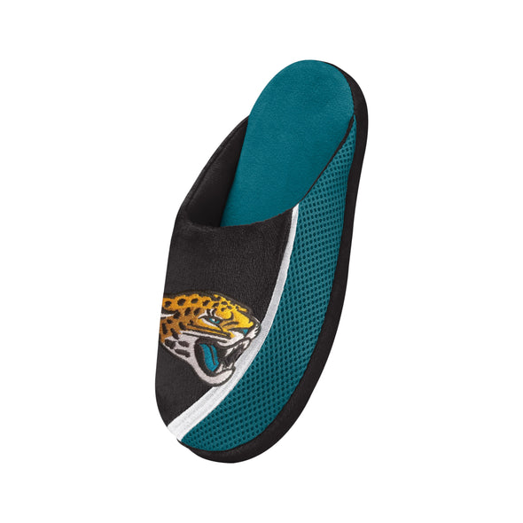 FOCO NFL Men's NFL Jacksonville Jaguars 2022 Big Logo Color Edge Slippers