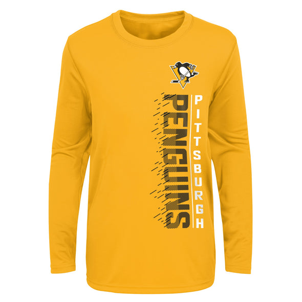 Outerstuff NHL Youth Boys (8-20) Pittsburgh Penguins Performance Long & Short Sleeve T-Shirt Set