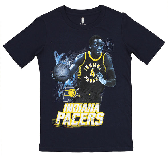 Outerstuff Indiana Pacers Victor Oladipo #4 NBA Big Boys Youth Ghost Ball Tee, Navy