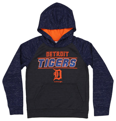 Outerstuff Detroit Tigers MLB Boy's Youth Performance Knit Hoodie, Black