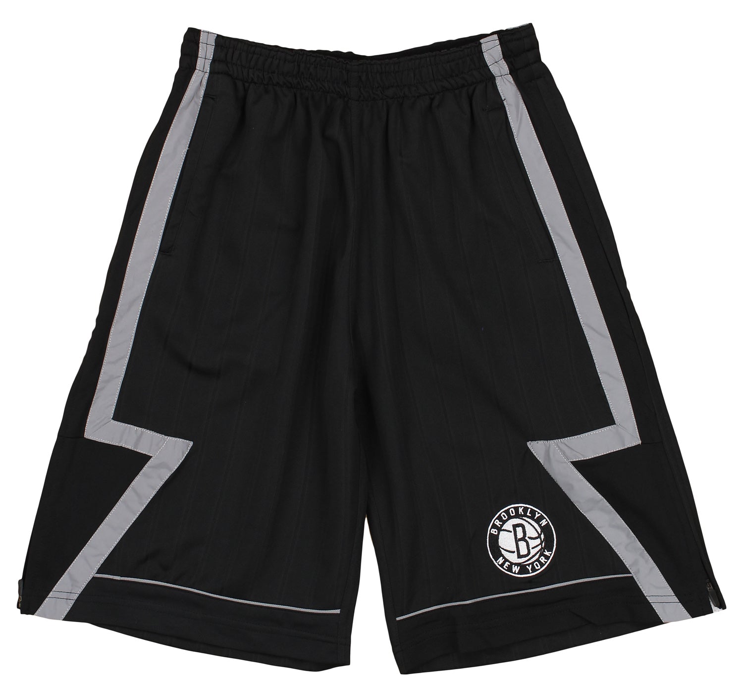 Zipway NBA Youth Brooklyn Nets Chaz Athletic Basketball Shorts, Black - Small (8)