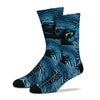 Zubaz By For Bare Feet NFL Youth Carolina Panthers Zubified Dress Socks, One Size