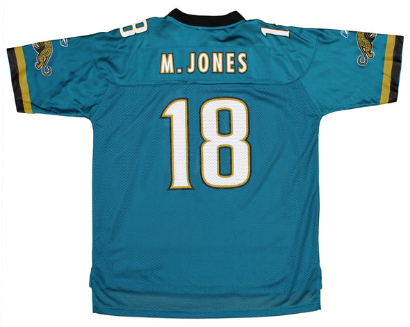 Reebok Jacksonville Jaguars Matt Jones #18 NFL Men's Replica Jersey, Teal