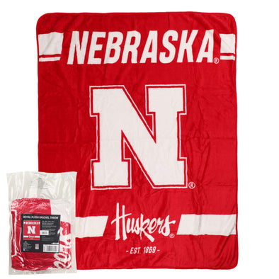 Northwest NCAA Nebraska Cornhuskers Legion Raschel Throw, 50" x 60"