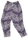 Zubaz NFL Men's Minnesota Vikings Single Line Zebra Print Team Logo Pants