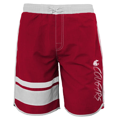 Outerstuff NCAA Youth Washington State Cougars Color Block Swim Trunks