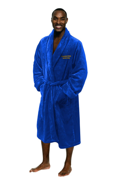Northwest NBA Men's Golden State Warriors Silk Touch Bath Robe, 26" x 47"