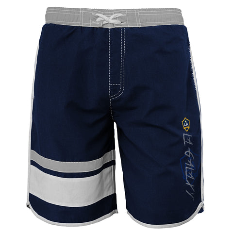 Outerstuff MLS Youth LA Galaxy Color Block Swim Trunks