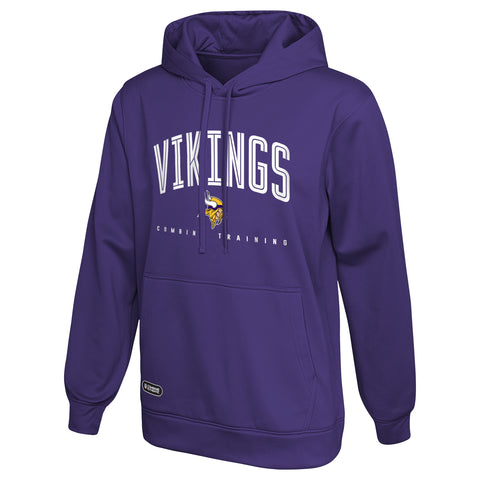 Outerstuff NFL Men's Minnesota Vikings Up Field Performance Fleece Hoodie