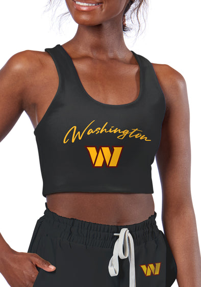 Certo By Northwest NFL Women's Washington Commanders Collective Reversible Bra, Black