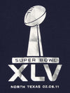 Reebok NFL Women's Super Bowl XLV Short Sleeve Tissue Tee, Medium