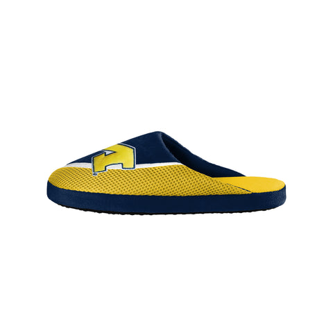 FOCO NCAA Men's Michigan Wolverines 2022 Big Logo Color Edge Slippers