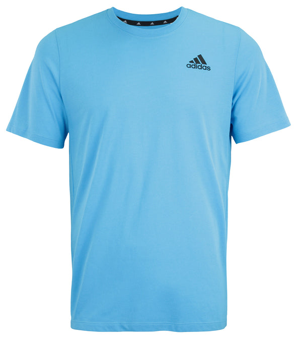 Adidas Men's Primegreen Aeroready Short Sleeve Tee, App Sky Rush/Black