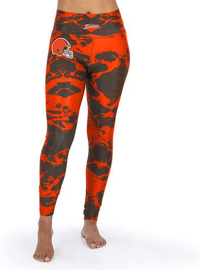 Zubaz Women's Cleveland Browns Team Colors Lava Legging