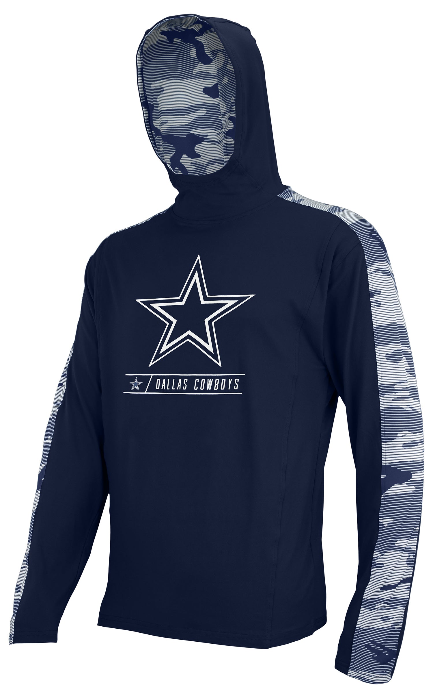 Zubaz NFL Men's Dallas Cowboys Team Color Camo Back Panel Hoodie – Fanletic