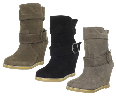 Kelsi Dagger Haley Women's Wedge Low Suede Boots - Multiple Colors