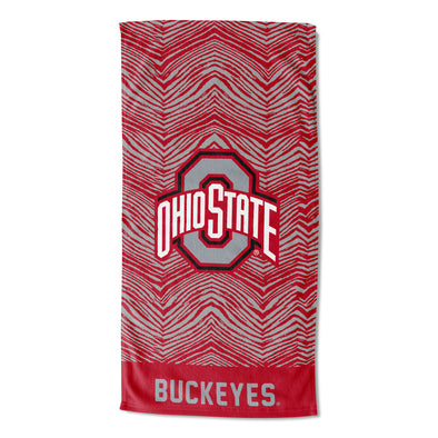 Northwest NCAA Ohio State Buckeyes State Line Beach Towel, 30x60