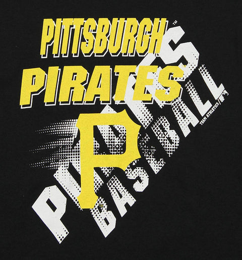 Outerstuff MLB Youth Pittsburgh Pirates Field Long Sleeve Tee, Black