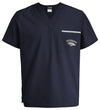 Fabrique Innovations NCAA Unisex Nevada Wolfpack Team Color Scrub Top