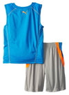 Puma Toddlers Swift Perf Set - Sleeveless Shirt & Shorts Combo Set - Blue