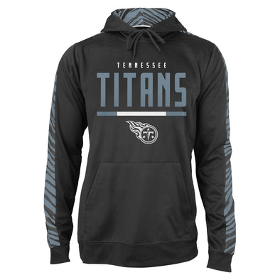 Zubaz NFL Men's Tennessee Titans  Hoodie w/ Oxide Zebra Sleeves