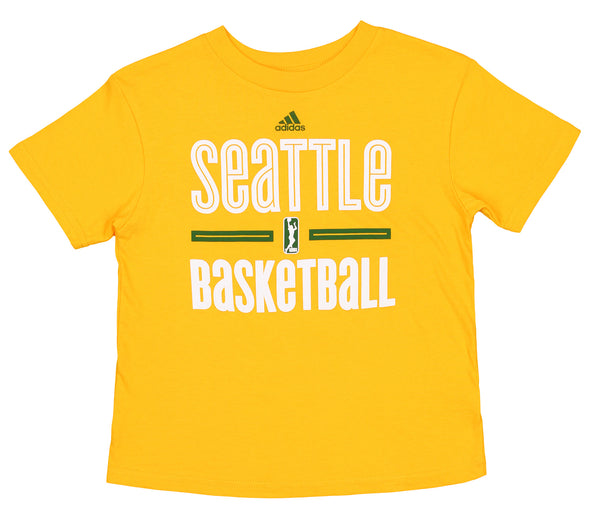 Adidas WNBA Youth Boys (8-20) Seattle Storm Practice Graphic Tee, Yellow