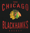 Reebok NHL Youth Chicago Blackhawks Scratched Out Team Tee, Black