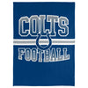 FOCO NFL Indianapolis Colts Stripe Micro Raschel Plush Throw Blanket, 45 x 60