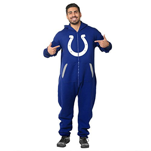 Forever Collectibles NFL Unisex Indianapolis Colts Logo Jumpsuit, Blue