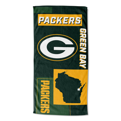 Northwest NFL Green Bay Packers State Line Beach Towel