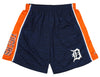 Zubaz MLB Baseball Men's Detroit Tigers Space Dye Solid Stripe Shorts