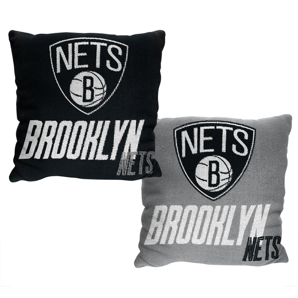 Northwest NBA Brooklyn Nets Double Sided Jacquard Accent Throw Pillow