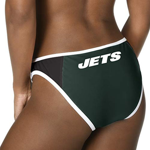 Forever Collectibles Women's New York Jets Team Logo Swim Suit Bikini Bottom