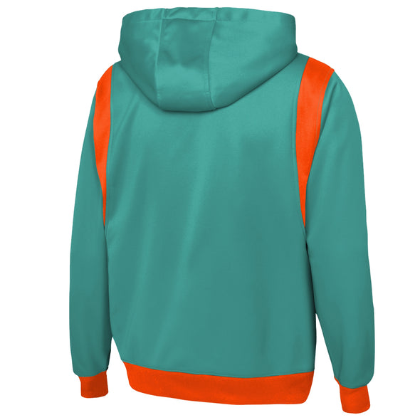 Outerstuff NFL Men's Miami Dolphins Drop Back Performance Fleece Hoodie
