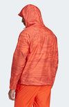 Adidas Men's Adventure Woodwave Windbreaker, Semi Solar Red/Altered Amber