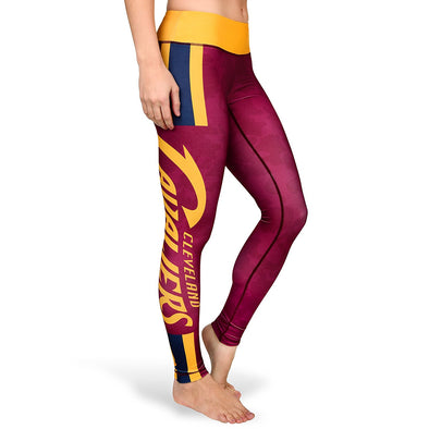 Forever Collectibles NBA Women's Cleveland Cavaliers Team Stripe Legging