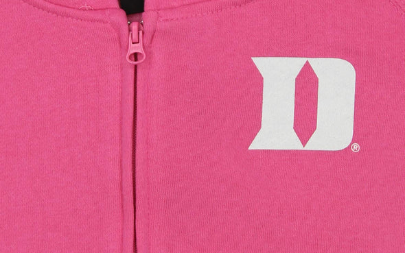 Outerstuff NCAA Women's Duke Blue Devils Zip Up Hoodie, Pink