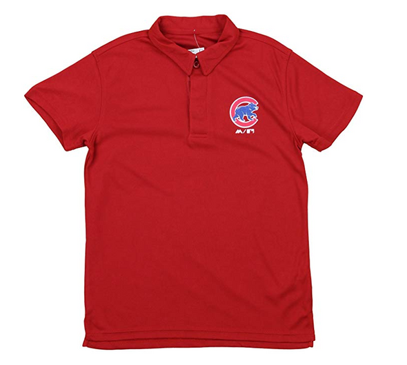 Outerstuff MLB Youth Chicago Cubs Performance Polo, Red