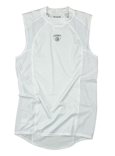 Reebok Equipment NFL Men's Sleeveless Compression Shirt, White