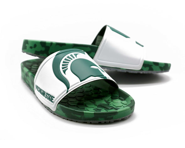 Hype Co College NCAA Unisex Michigan State Spartans Sandal Slides