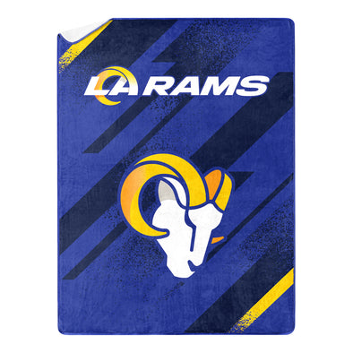 Northwest NFL Los Angeles Rams Silk Touch Sherpa Throw Blanket, 60"X80"