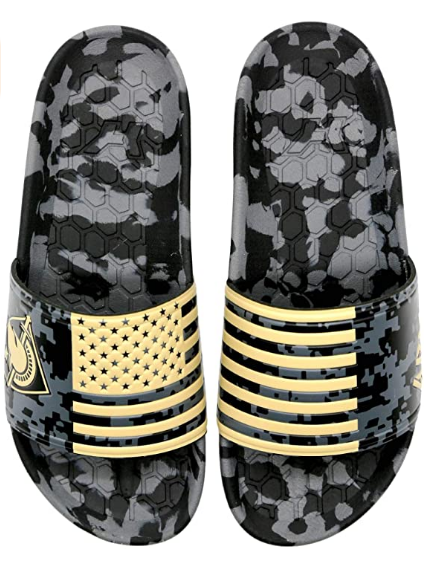 Hype Co College NCAA Unisex Army Black Knights Sandal Slides