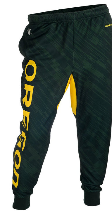 KLEW NCAA Men's Oregon Ducks Cuffed Jogger Pants, Green