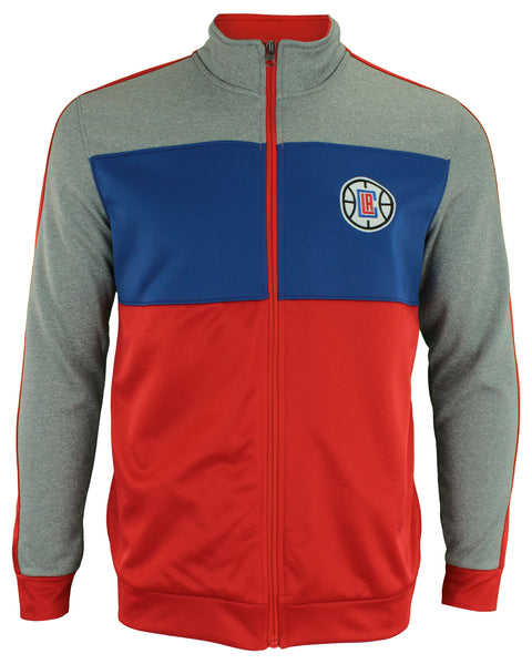 OuterStuff NBA Youth Los Angeles Clippers Performance Full Zip Stripe Jacket