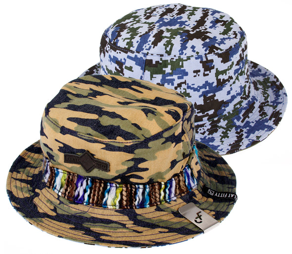 Flat Fitty Just Bucket Reversible Bucket Hat Cap - Many Colors