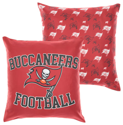 FOCO NFL Tampa Bay Buccaneers 2 Pack Couch Throw Pillow Covers, 18 x 18