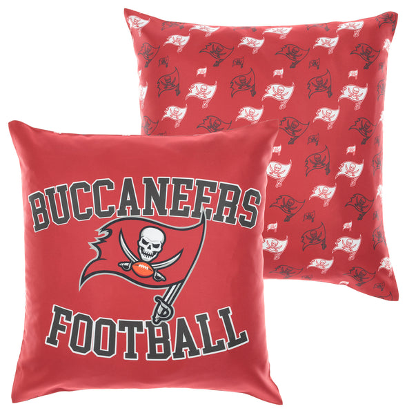 FOCO NFL Tampa Bay Buccaneers 2 Pack Couch Throw Pillow Covers, 18 x 18