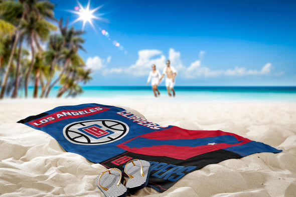Northwest NBA Los Angeles Clippers State Line Beach Towel