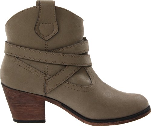Rocket Dog Women's Sayla Vintage Worn PU Western Boots - Mushroom