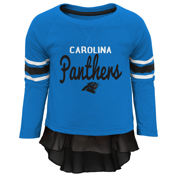 Outerstuff NFL Baby Girl Carolina Panthers Mini Formation Top & Leggings Set